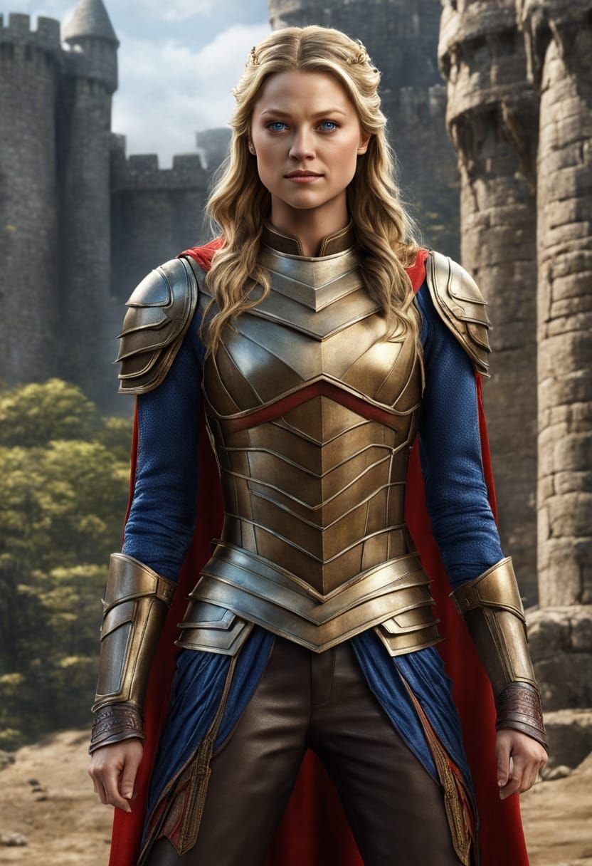 Melissa Benoist as Ileena in Royal Battle Armor