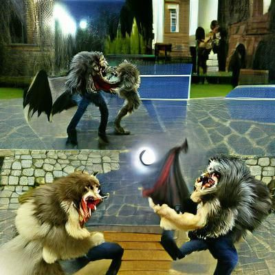 Werewolf versus Vampire Clash