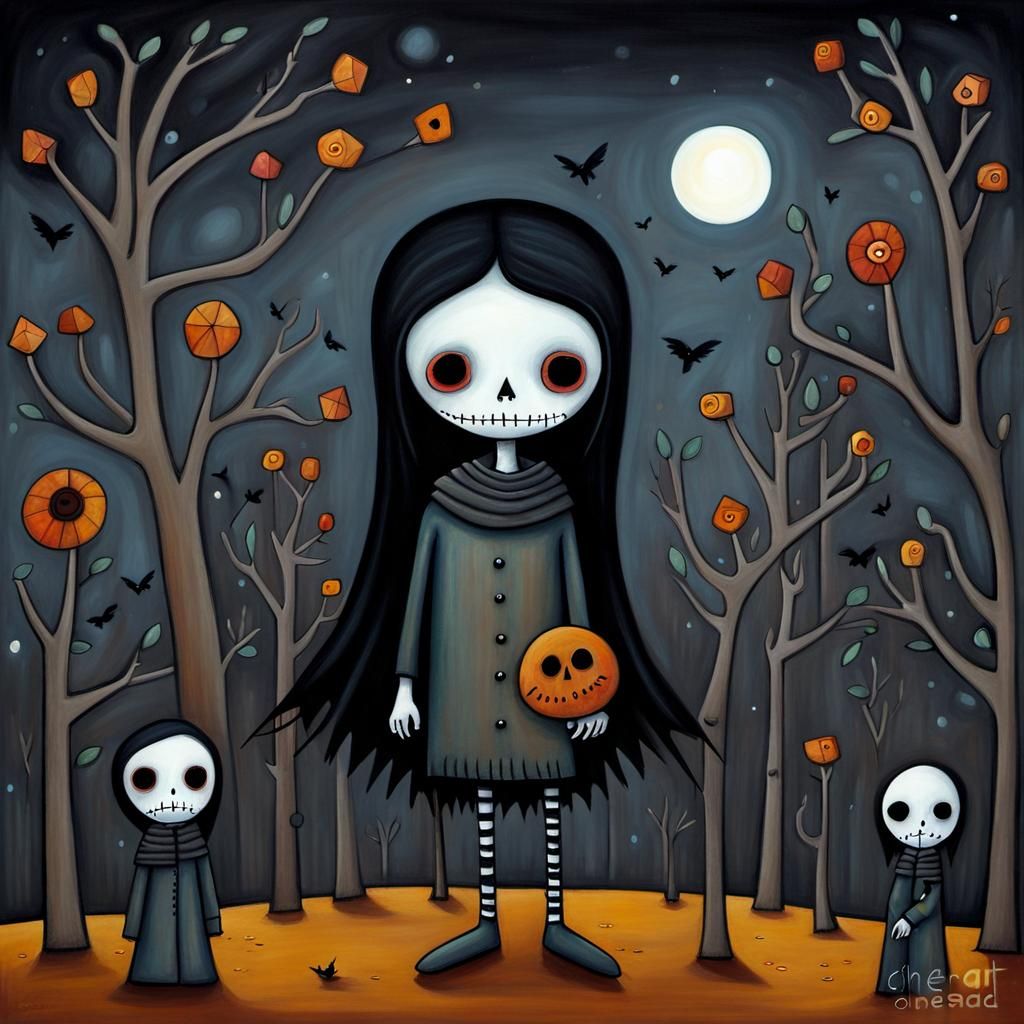 Grimdark Fantasy Landscape in Gothic Style