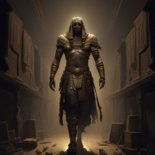 Ancient Egyptian Mummy Wanders Through Forgotten Tomb in Mys...