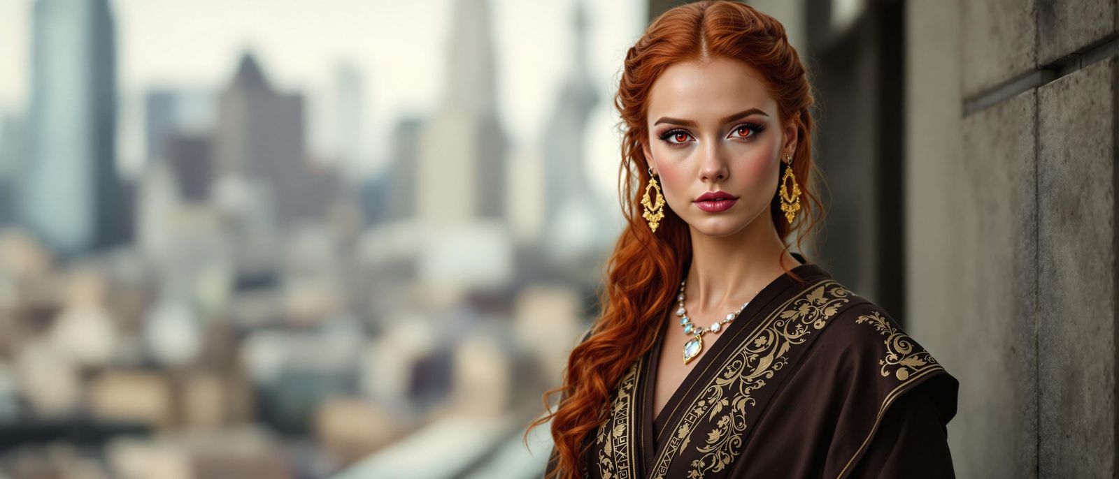 Elegant Jedi Woman in High-Contrast Portrait