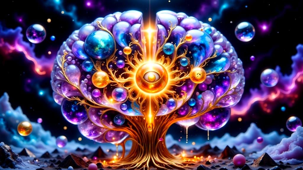 Crystal Glass Brain Unveils Sephirotic Spheres in Cosmic Har...