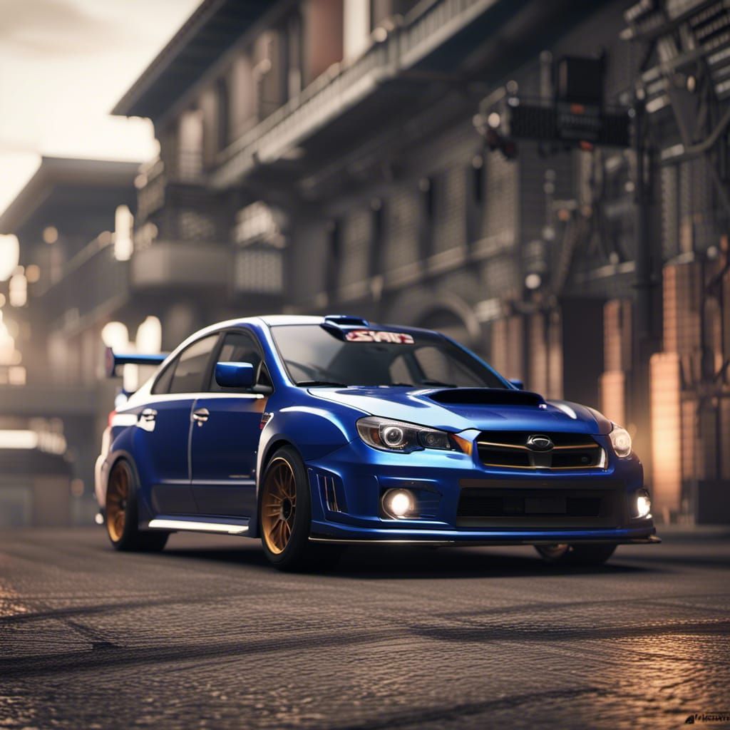 Custom 2008 Subaru WRX STI in 3D