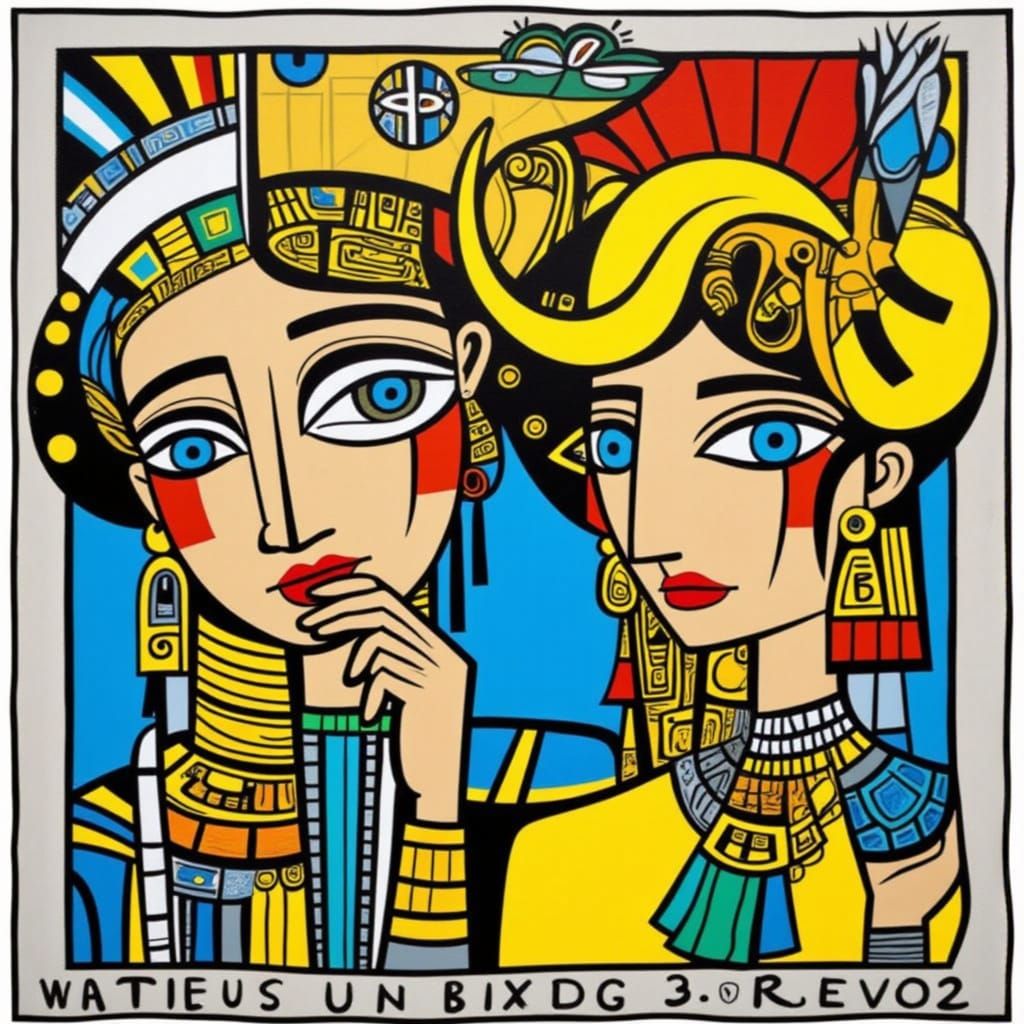 Egyptian Gold Abstract Color Explosion