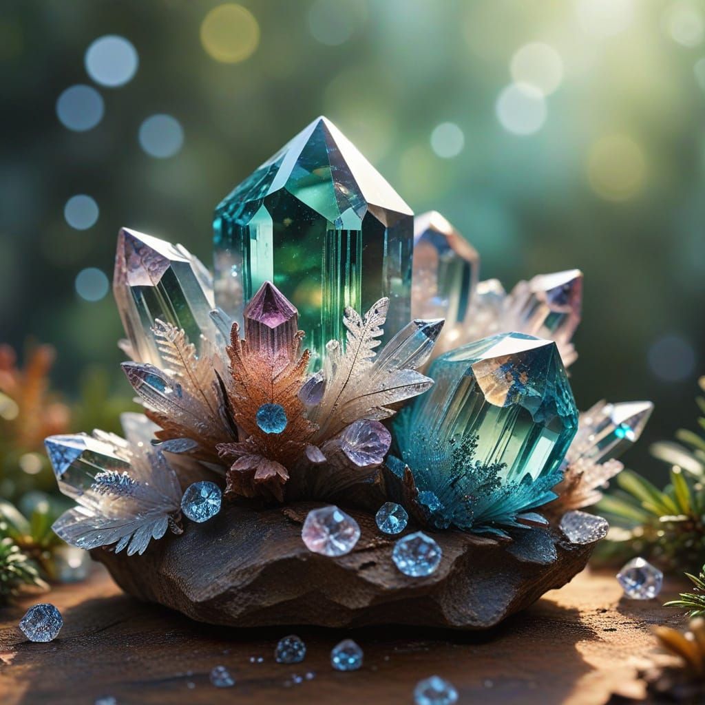 Spectacular Druse of Crystals in Nature