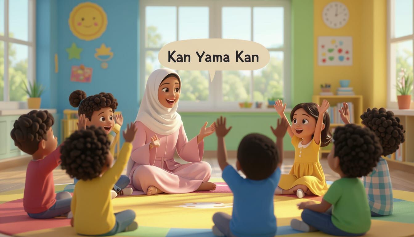 Children in Classroom, 3D Disney Pixar Style