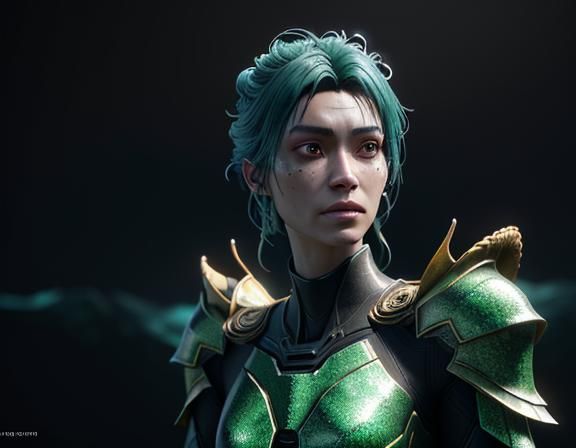 Amphipod Warrior in Shell Armor, 3D Game Cinematic