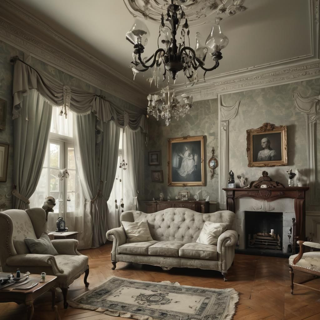 Surreal Ghosts Cause Chaos in Old Mansion