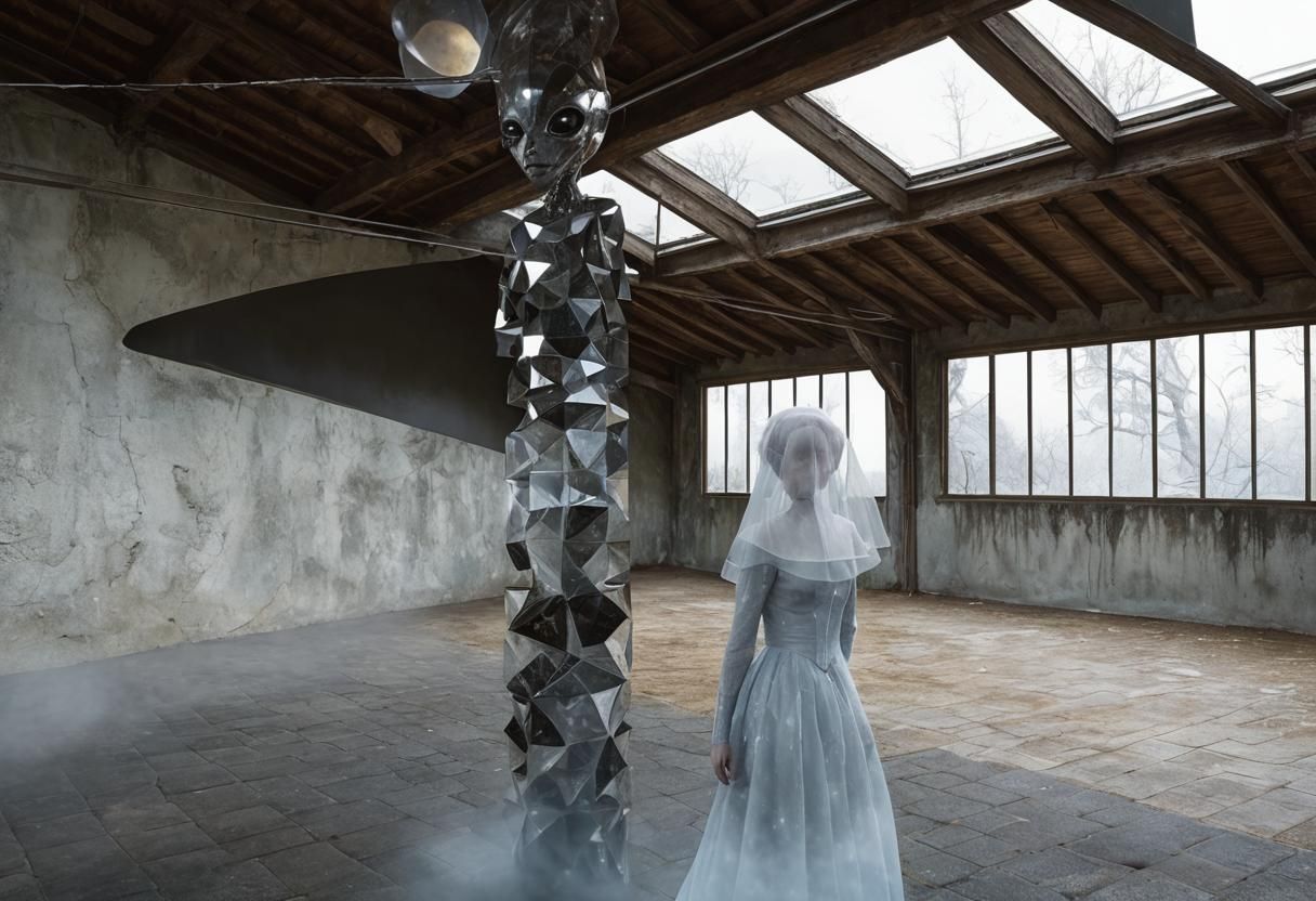 Exquisite Alien Life Forms in a Surreal Landscape