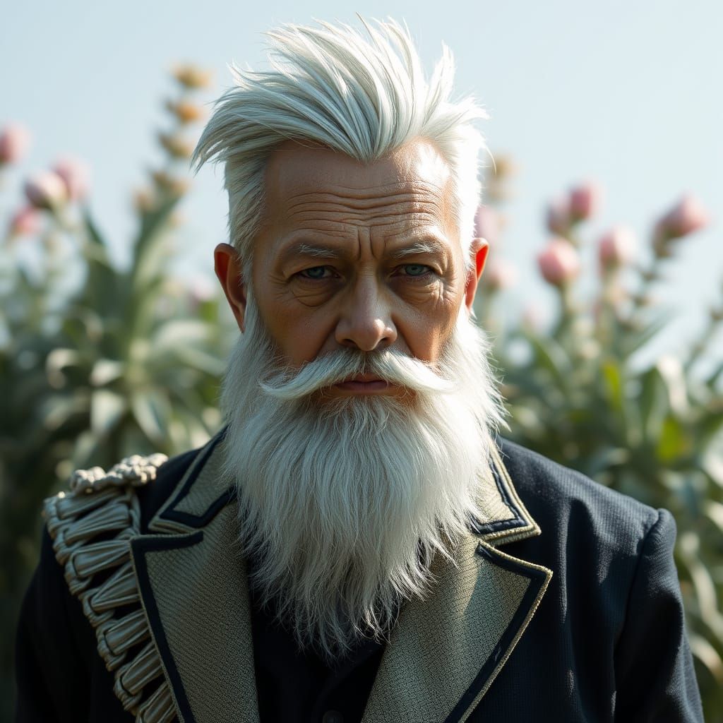 A Lonely Figure in a Futuristic Cityscape