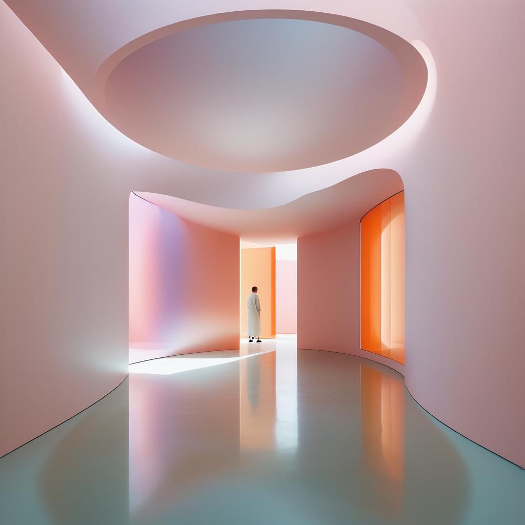 Light and Space Movement in Pastel Tones