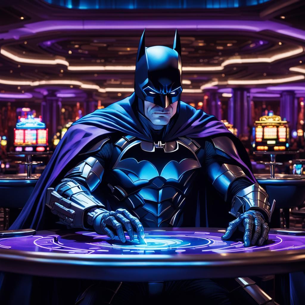 Batman Gambles in a Luxurious Casino