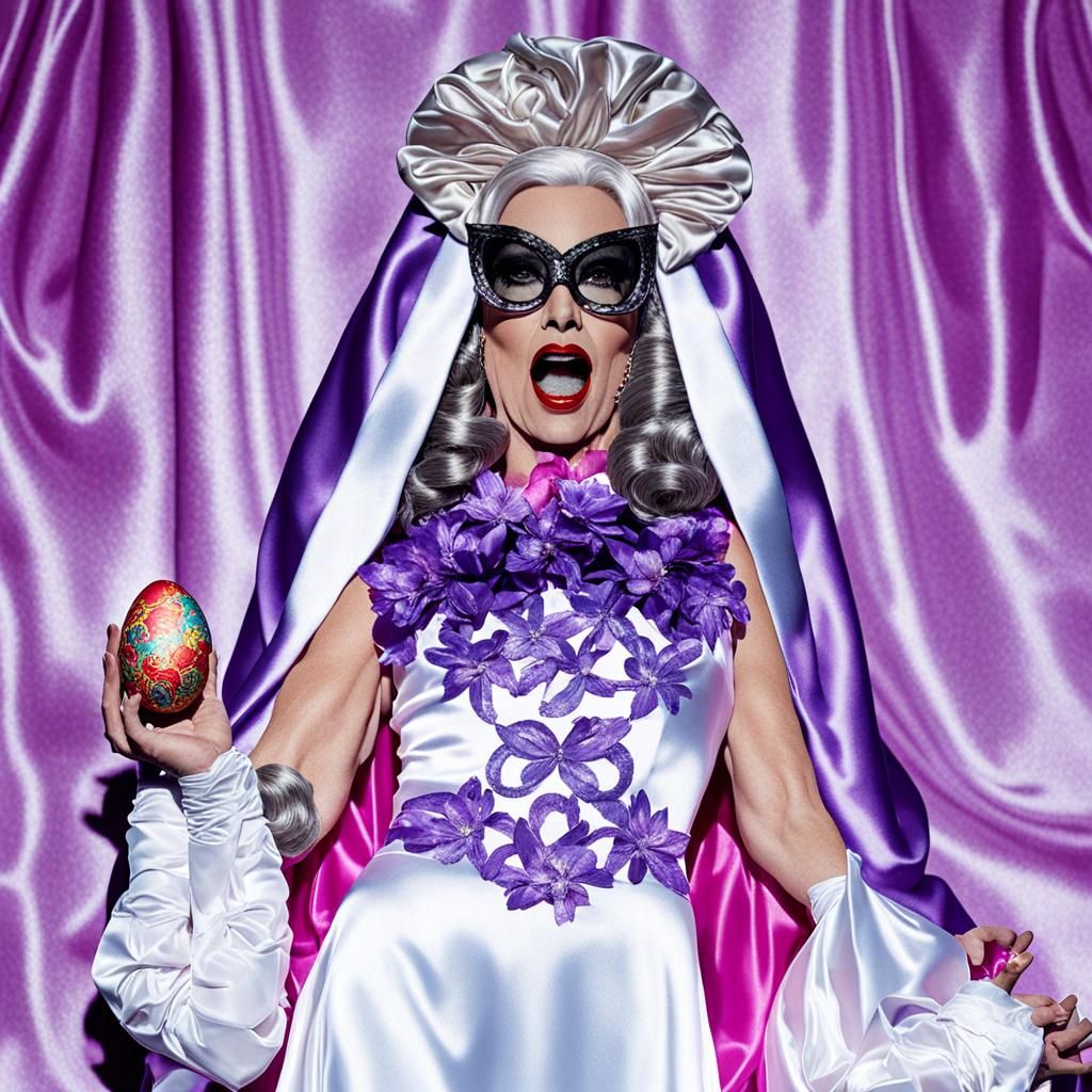 Pompous Satin Couture Drag Queen: Resurrection Sunday
