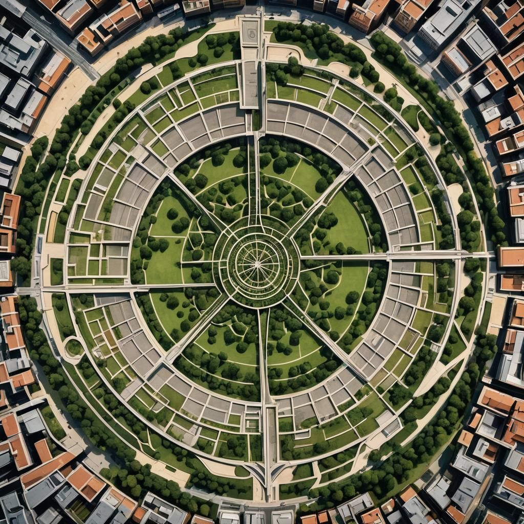 Carmina Burana Inspired Park in Comic Book Style