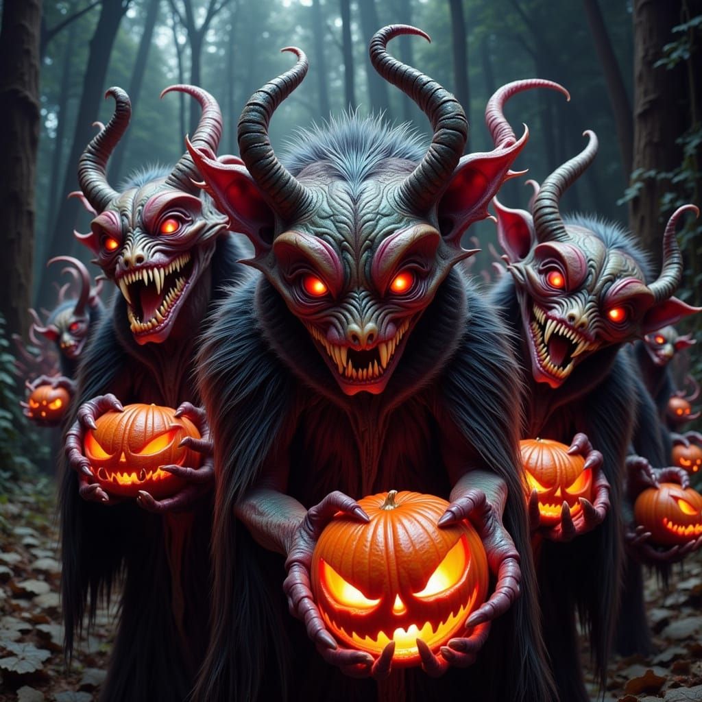 Vampire Coven Trick-or-Treating in Hyper Detail