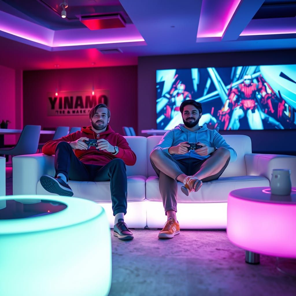 Bellingham and Haaland Playing FIFA 25