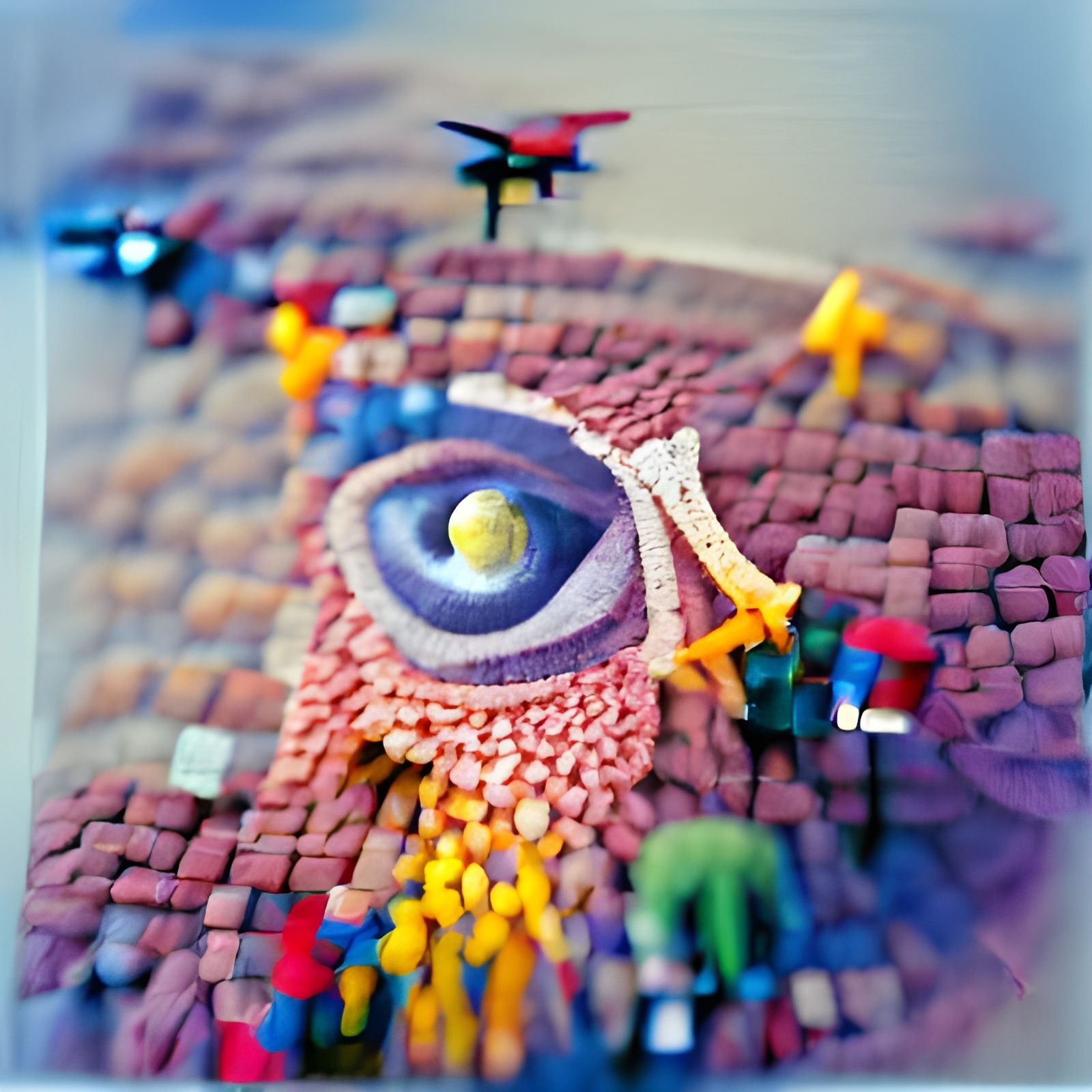 All-Seeing Eye in Fauvist Style