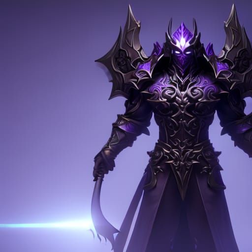 Violet Demon Lord in Dark Fantasy Concept Art