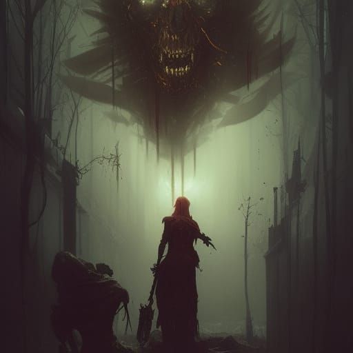 Dark Fantasy Horror Art Masterpiece in 8K