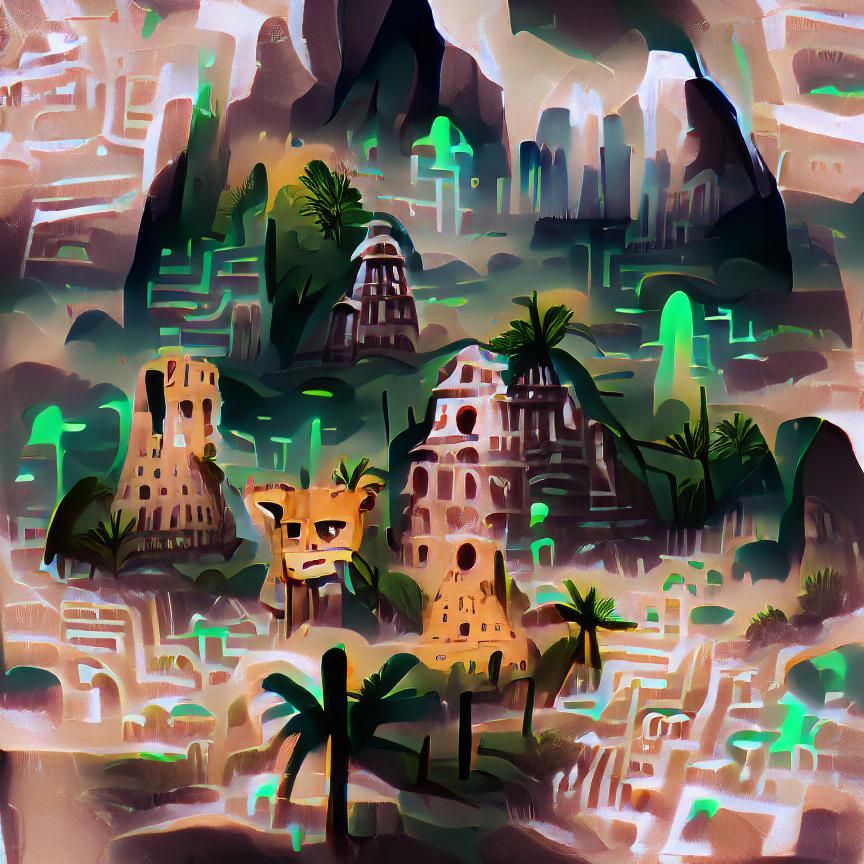 AI Interpretation of a Lost City
