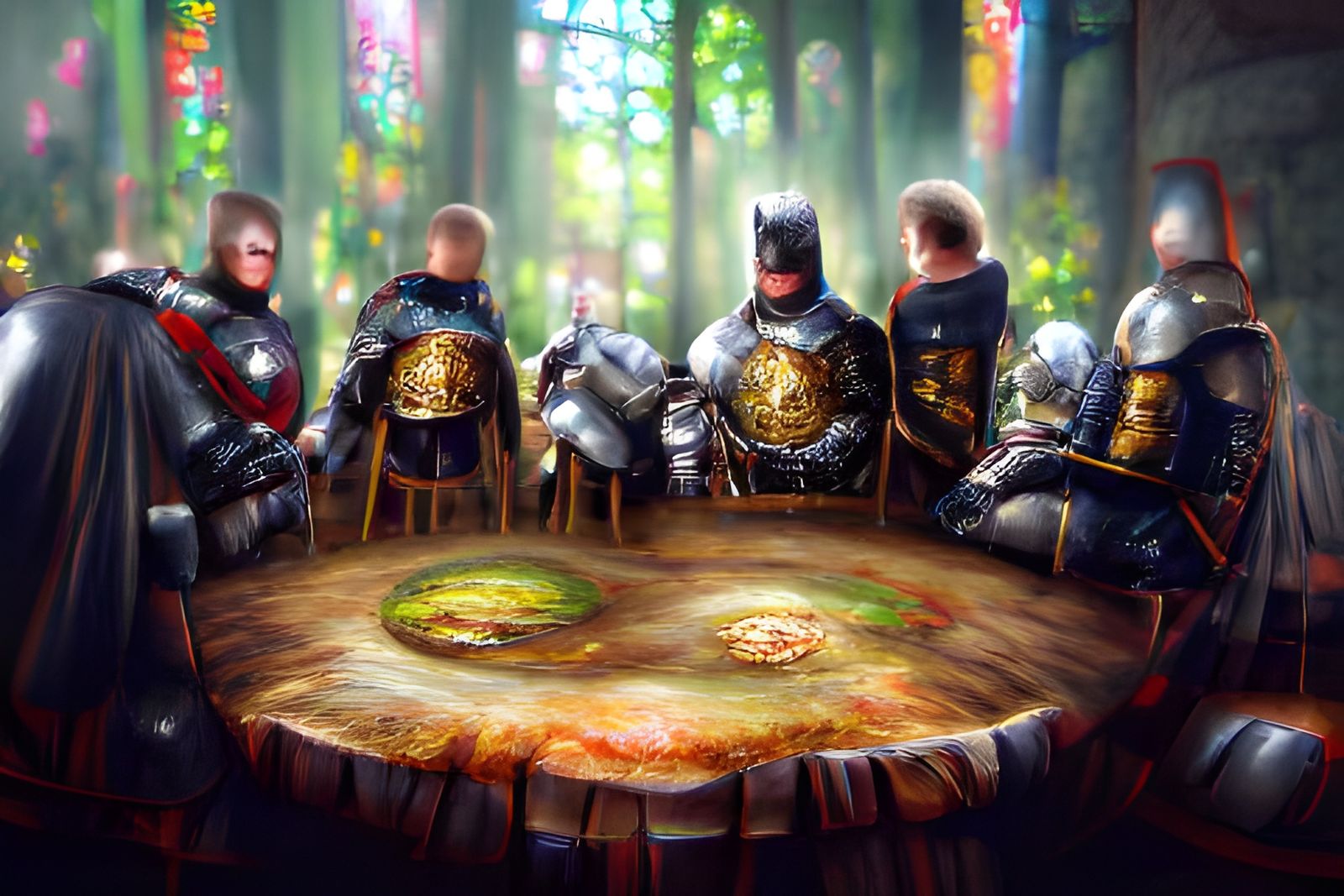 Knights of the Round Table: Detailed 8k Painting