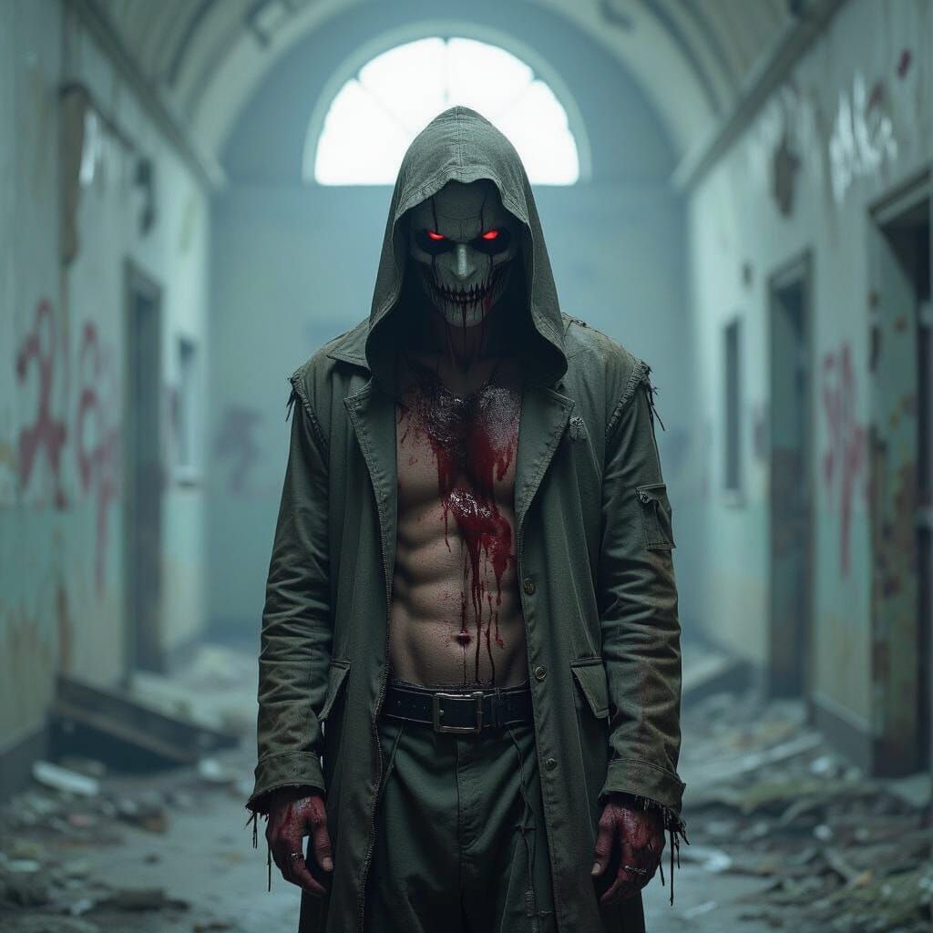 Dark Asylum Figure in Biomechanical Style