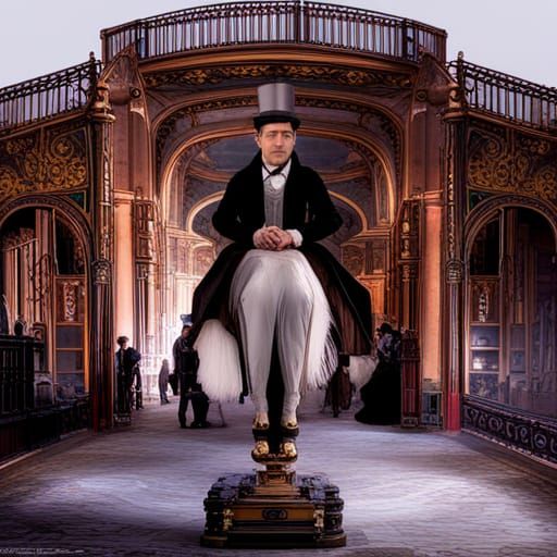 Houdini's Steampunk Gothic Queen Victoria Vanishing Act