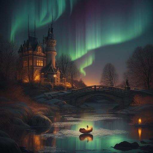 Whimsical Christmas Fantasy with Avant-Garde Flair