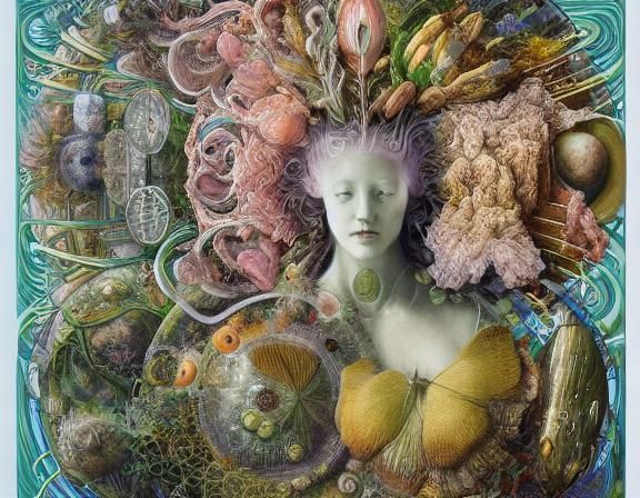 Mysterious Weightless Life: A Mixed Media Exploration