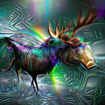 Iridescent Moose Captured in 8K Resolution