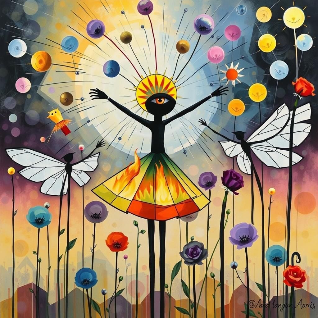 Punk Rock Our Lady in Dada-Inspired Concept Art