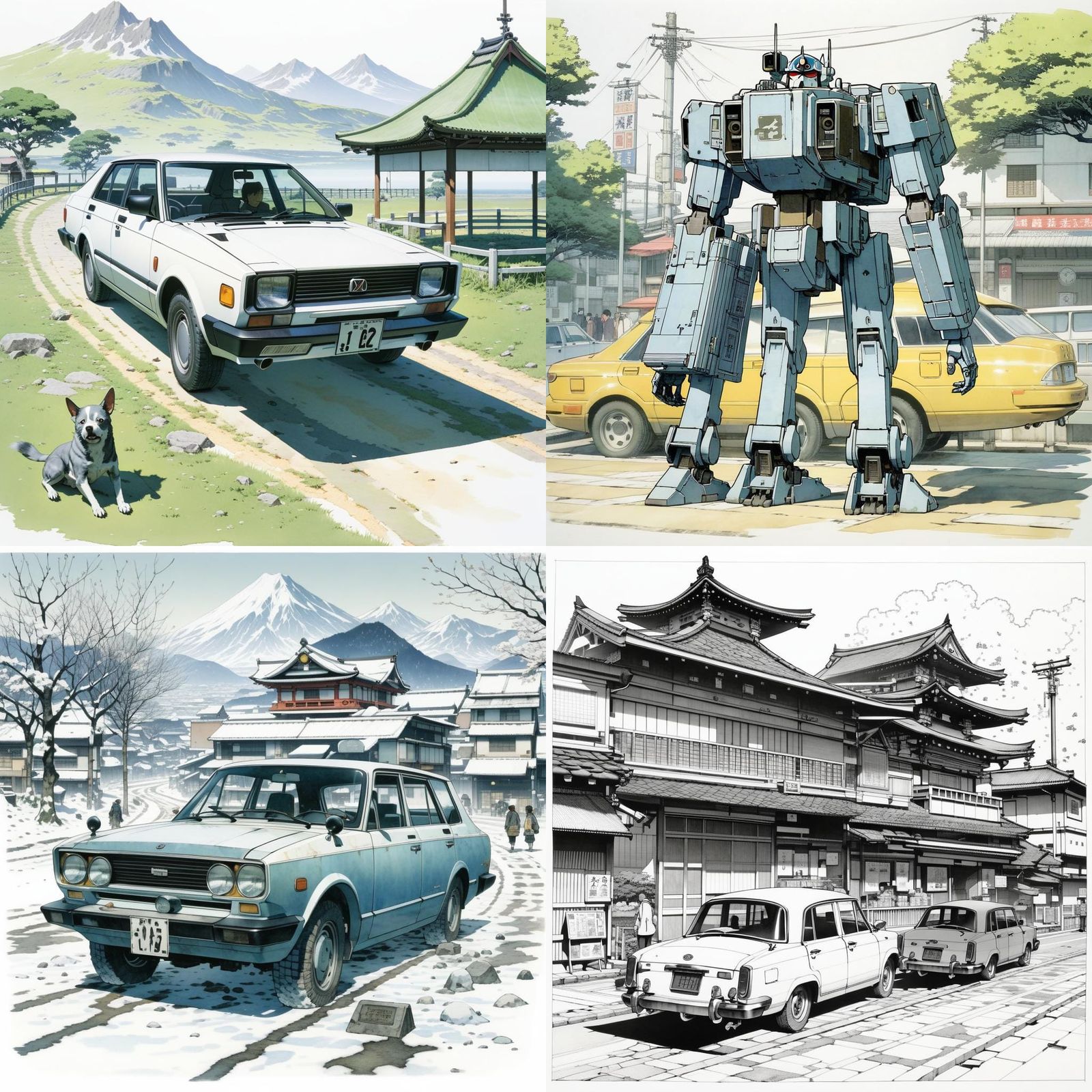 Character Portrait in Yoshida-Inspired Style