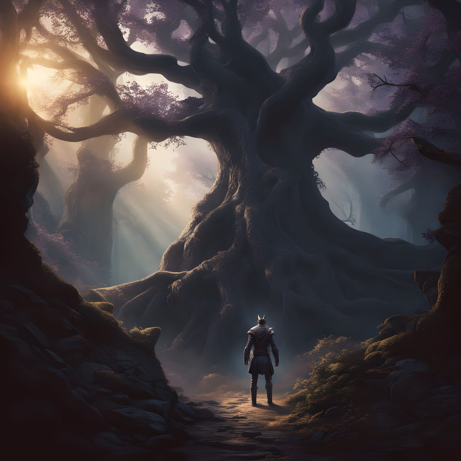 Guardian of the Mystic Forest in Cinematic Style