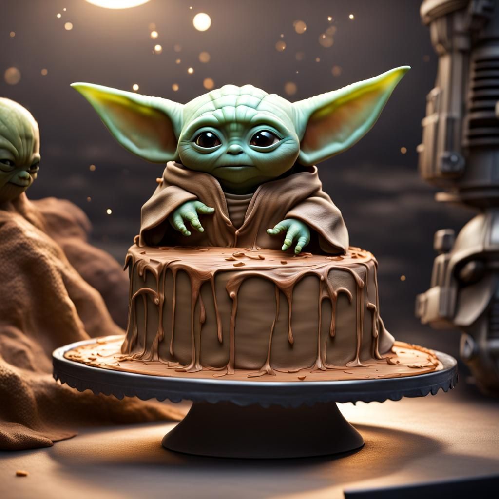 Baby Yoda cake  IV