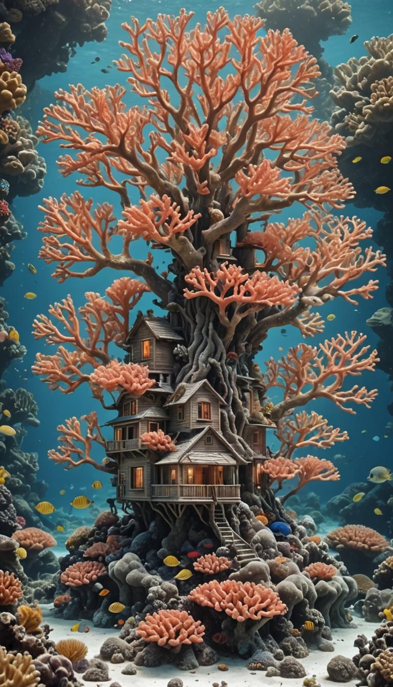 Underwater Coral Tree House