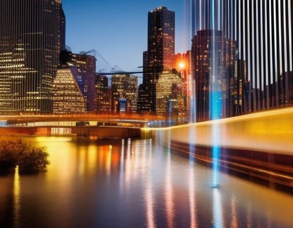 Foggy Night in Hyperrealistic Photorealistic Style