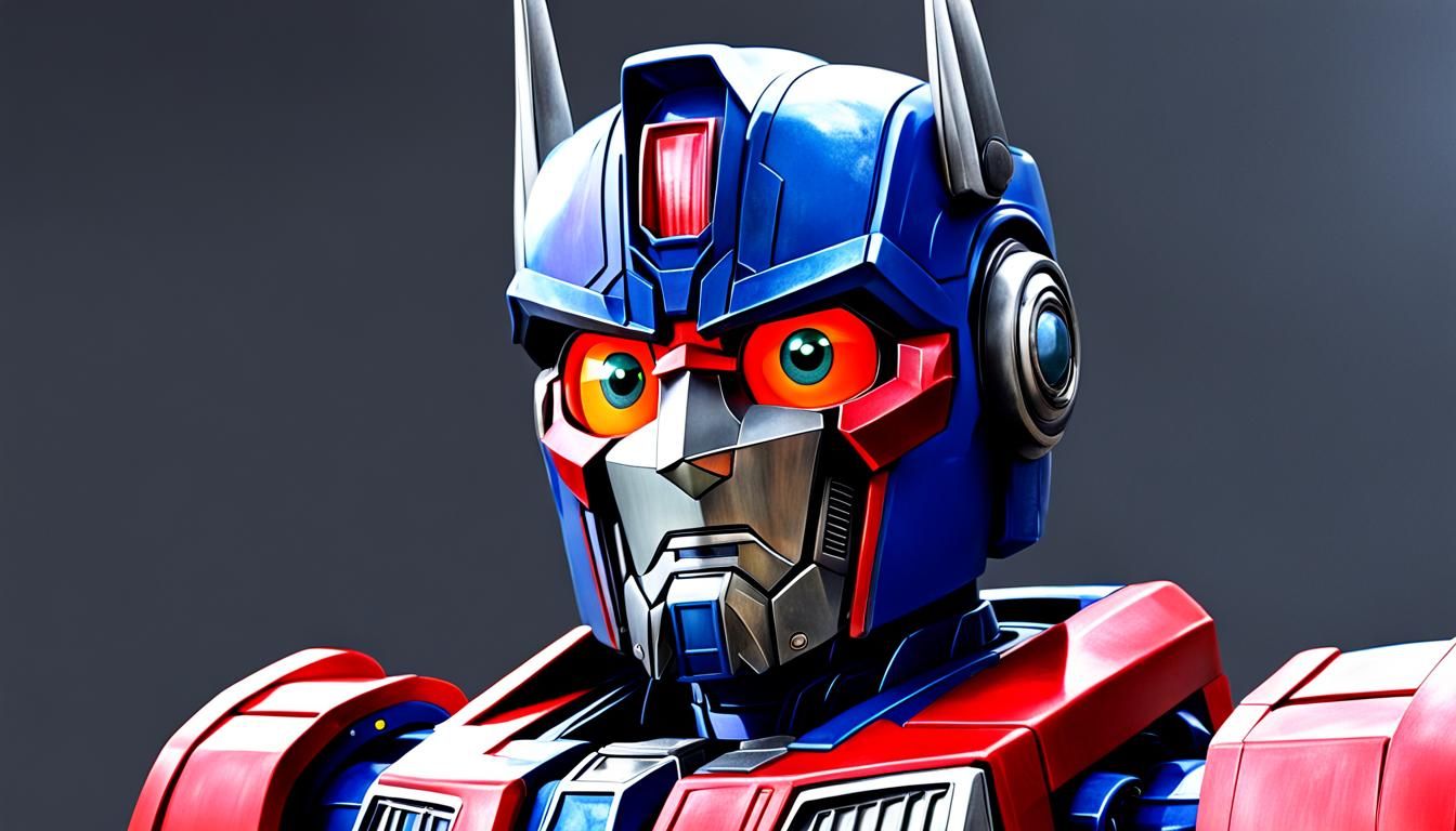 Optimus Prime with Googly Eyes