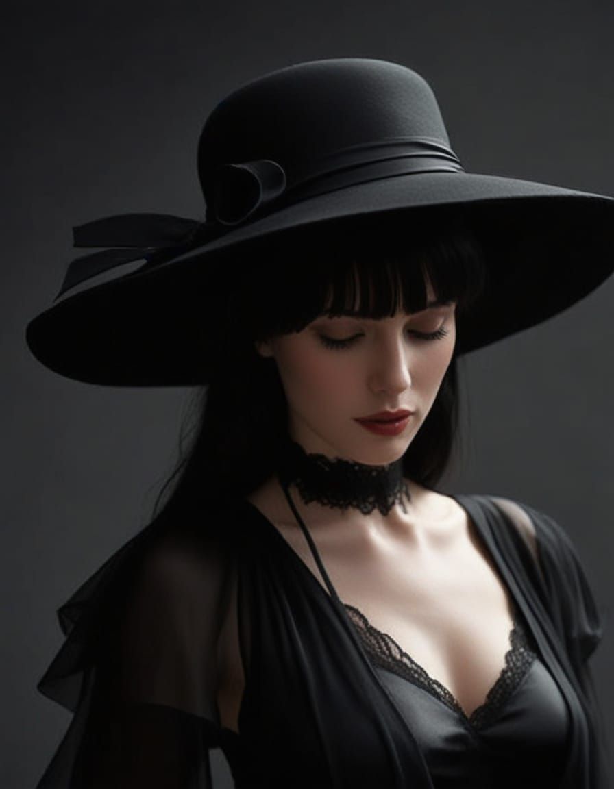 A Pale and Haunting Sci-Fi Portrait in Chiaroscuro