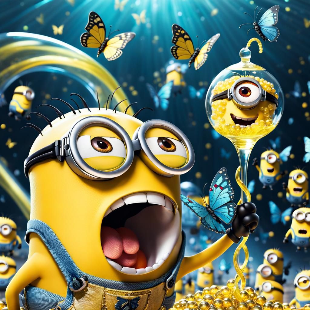 The birth of a baby minion