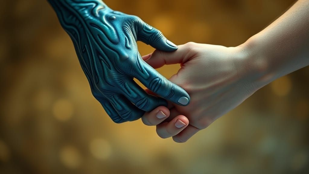 Interconnected Hands in Unity, Blending Biomechanical and Ex...