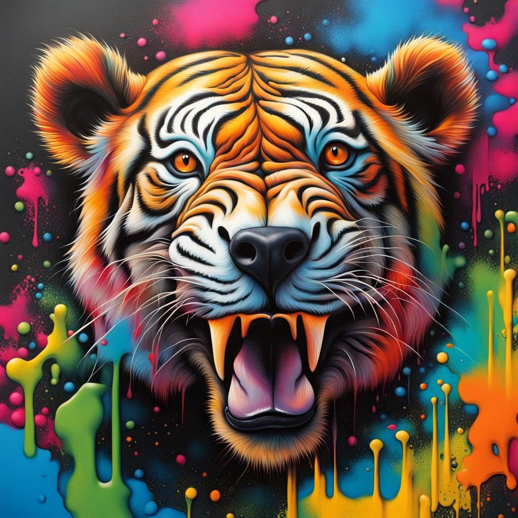 Colorful Animal Graffiti Art in Ultra Quality