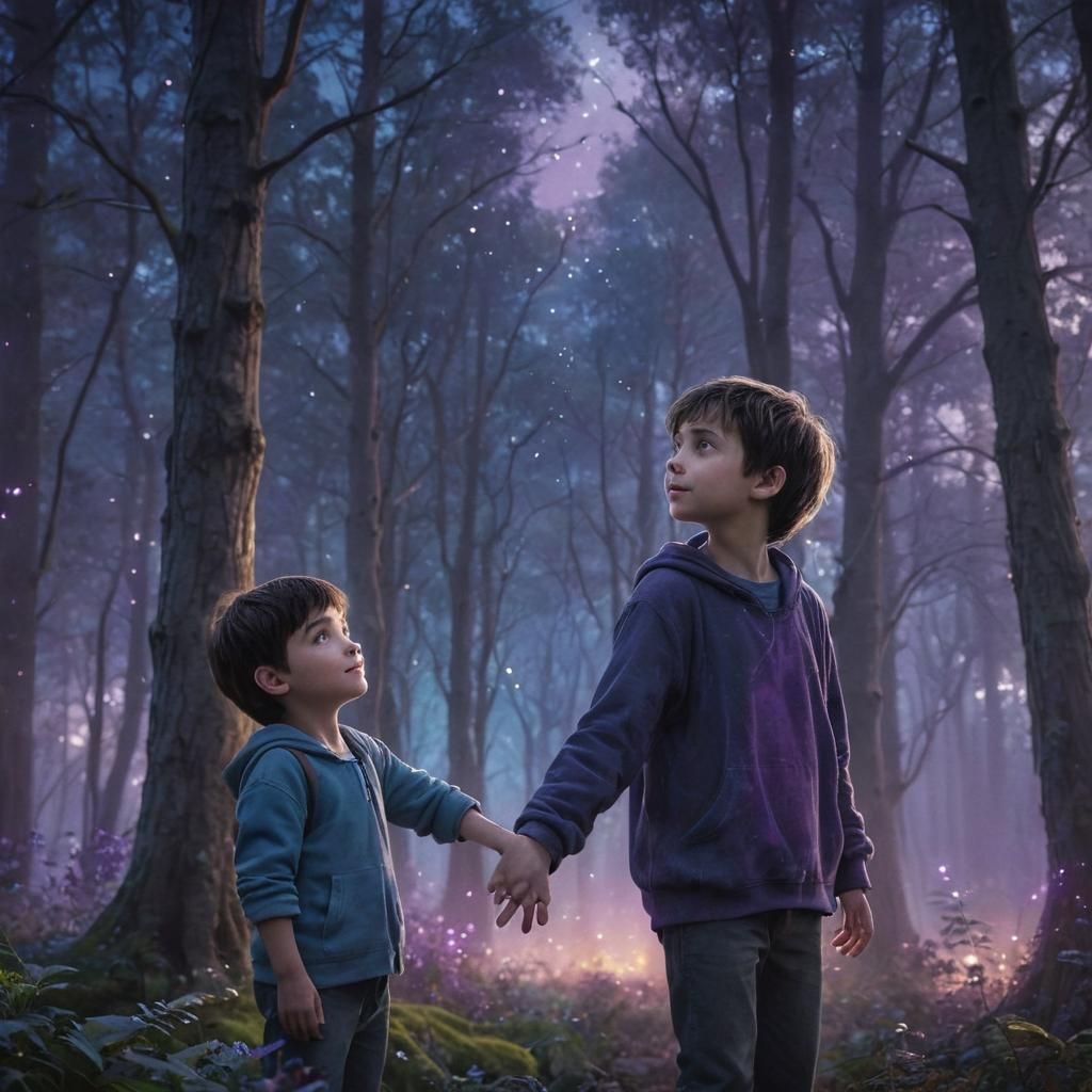 Mystical Forest: Boy and Spirit in Magic Realism