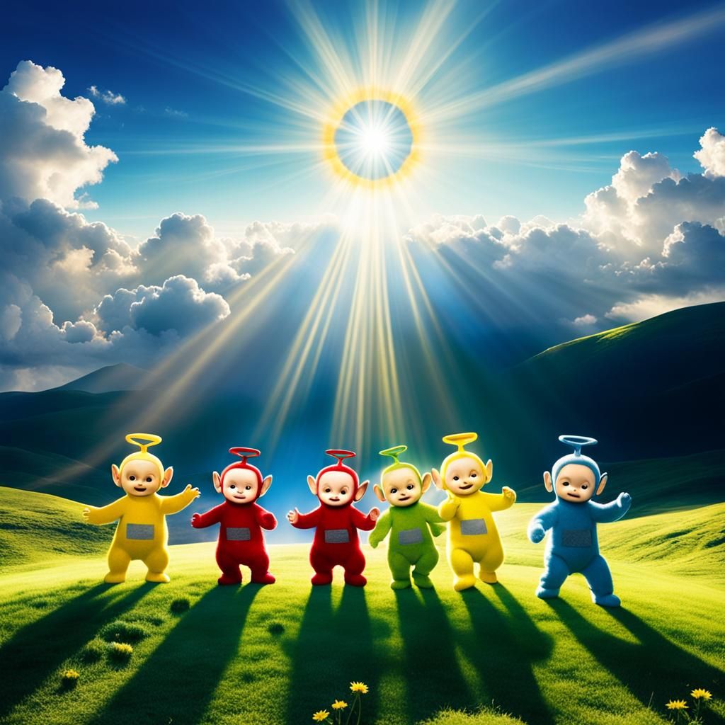 Teletubbies in Divine Sunshine