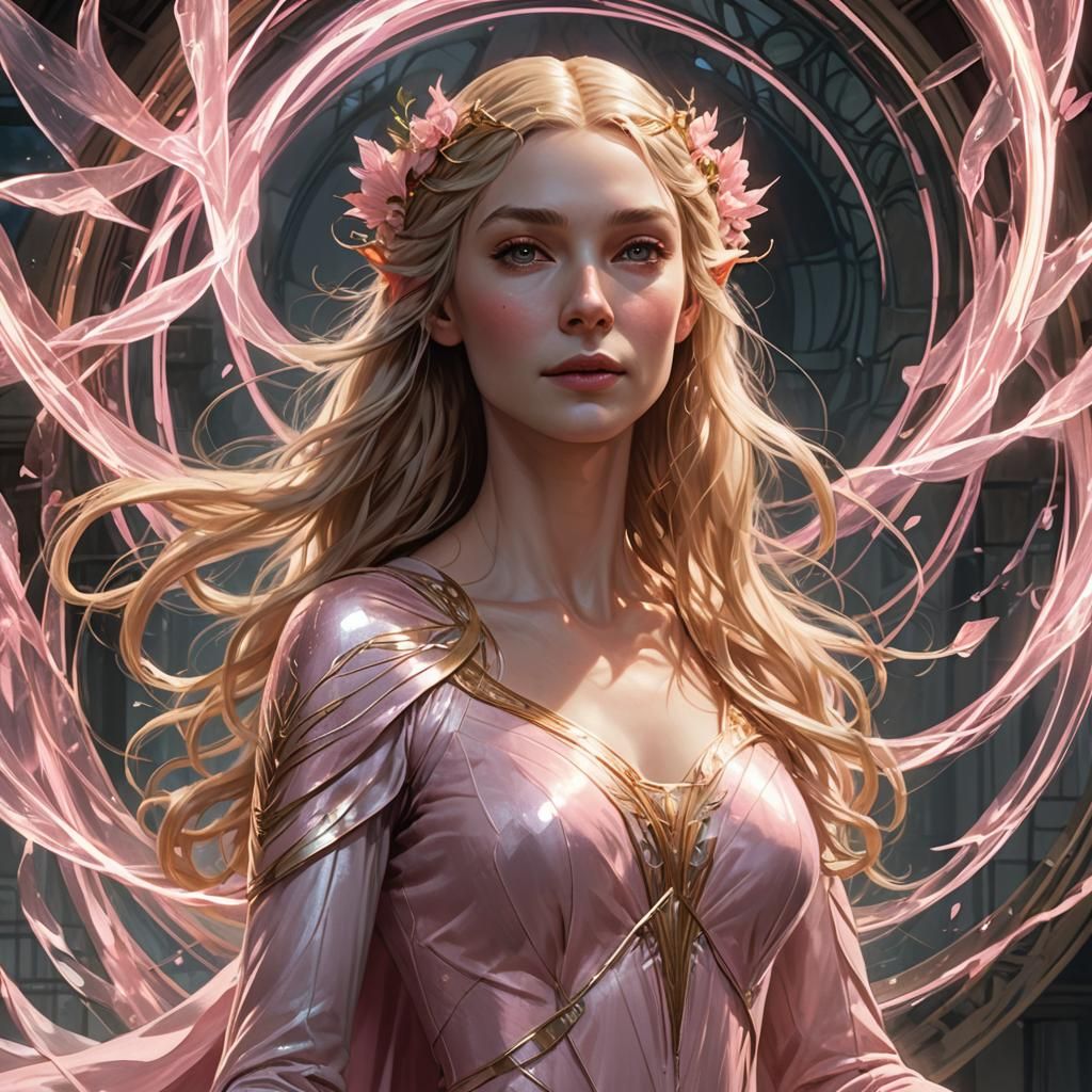 Galadriel pink dress!