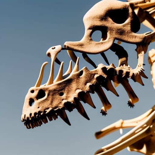 Dinosaur Skeleton: Professional Photography with Bokeh