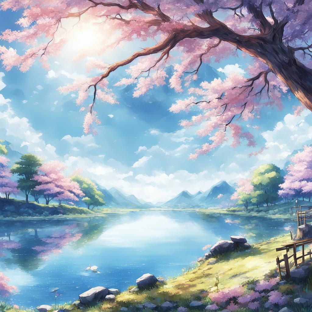 High Resolution Anime Landscape