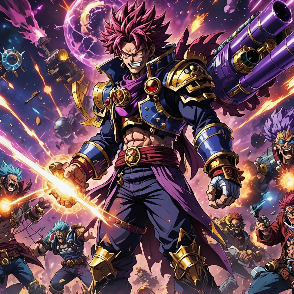 Anime Concept Art: Pirate with Energy Launcher