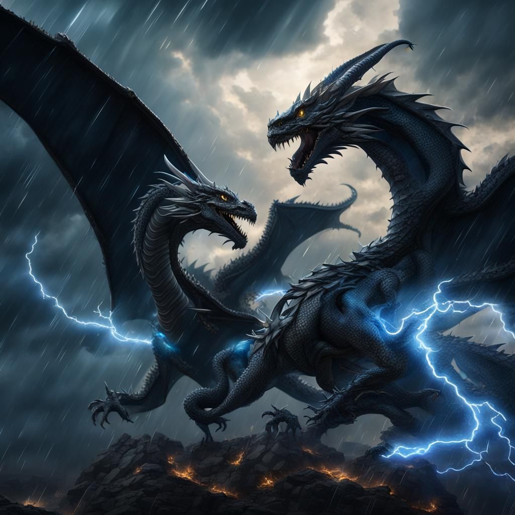 Tairn in the thunderstorm