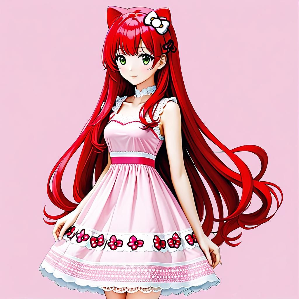 Hello Kitty Crochet Dress