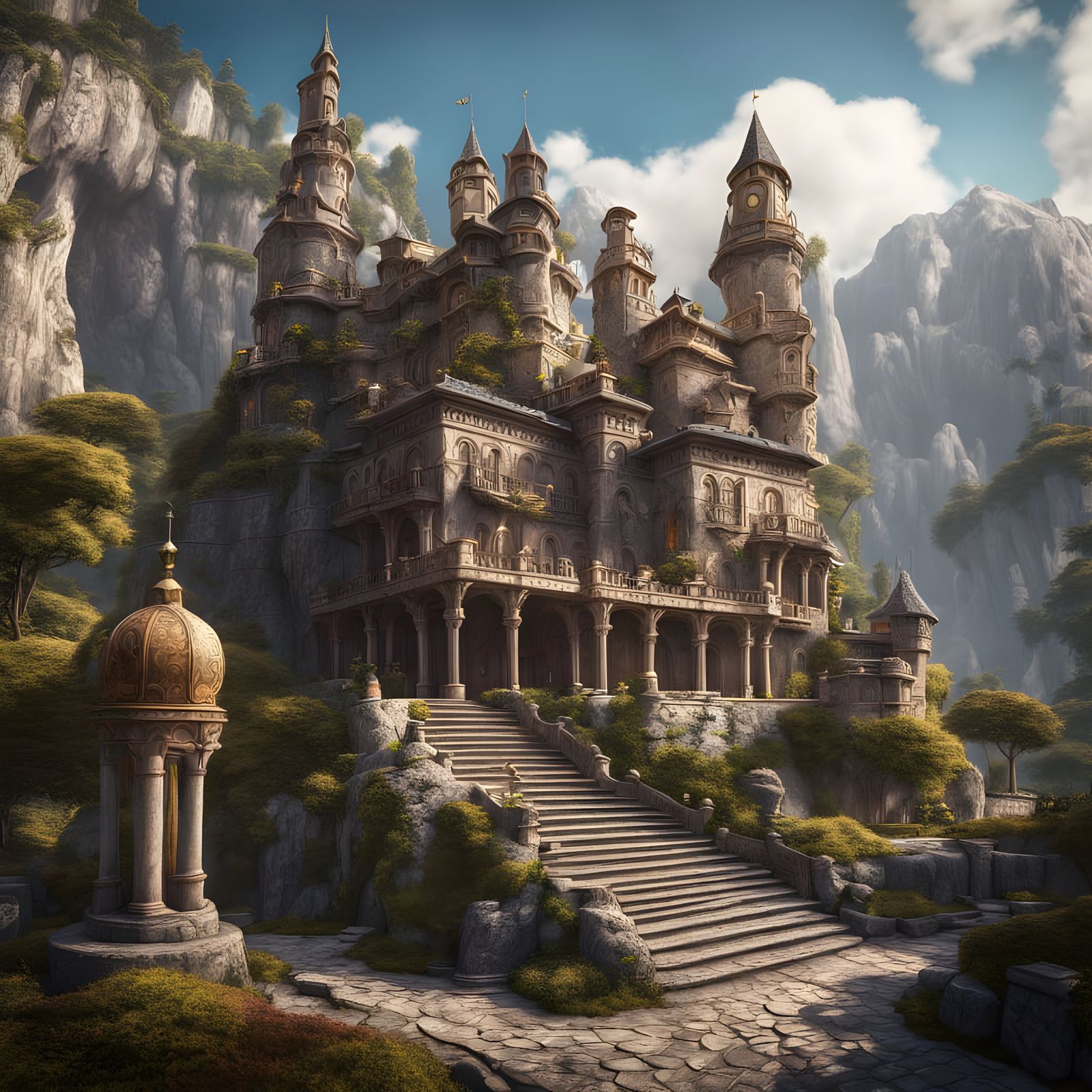 Palace in the mountains